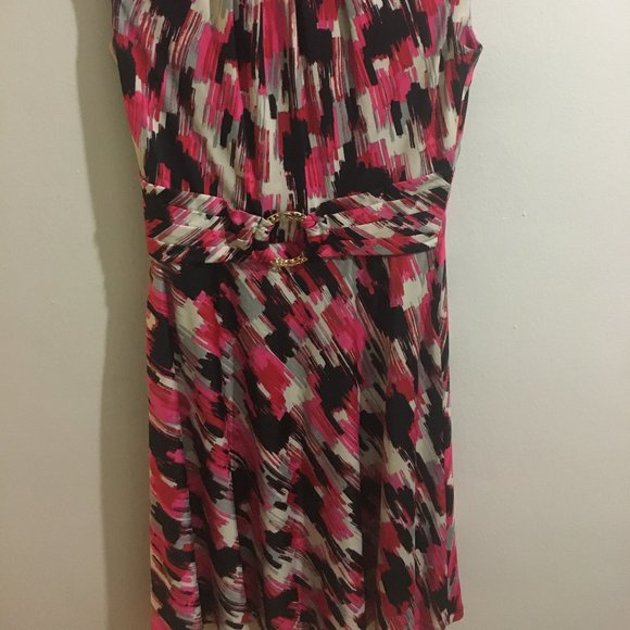 Tahari Multi-Colored Flowy Dress - Item#5 - Picture 2 of 7